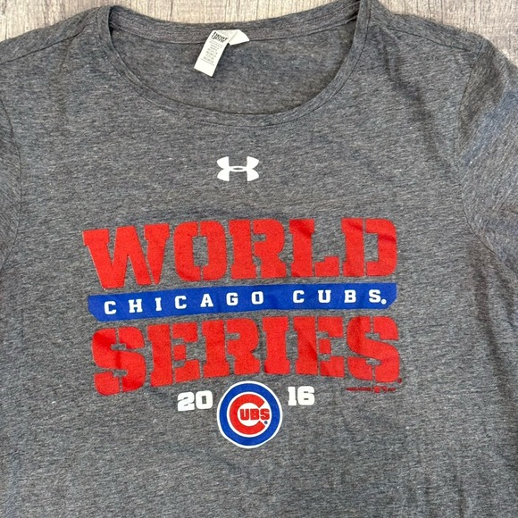 Under Armour Charged Heatgear 2016 Cubs World Series Shirt Size‎ Medium - Picture 2 of 6